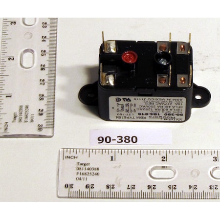 White-Rodgers 90-380 Fan Relay, Type 184, 24 90-380